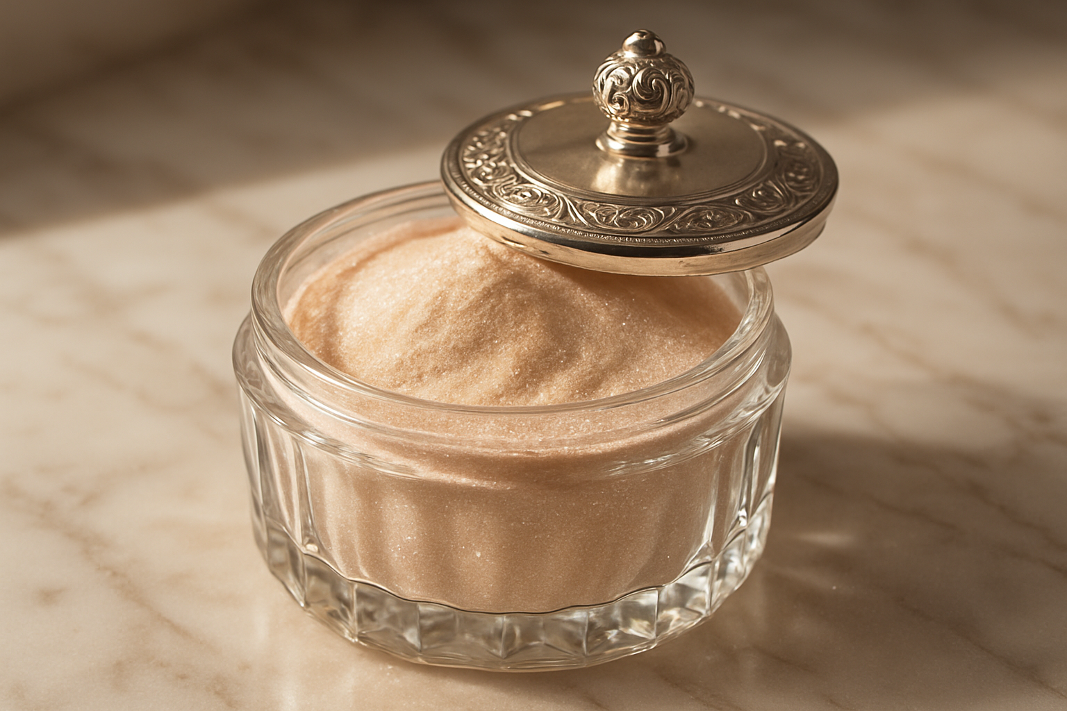 parfum powder in a jar